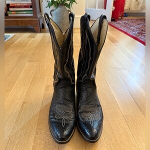 Men's Black Western Boots